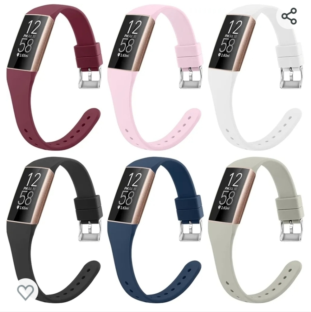 NWT Fitbit Silicone Replacement Straps 6 pack